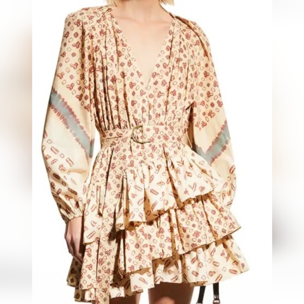 Opal Belted Miranda mini dress. Ulla Johnson. Size 2. Missing belt.